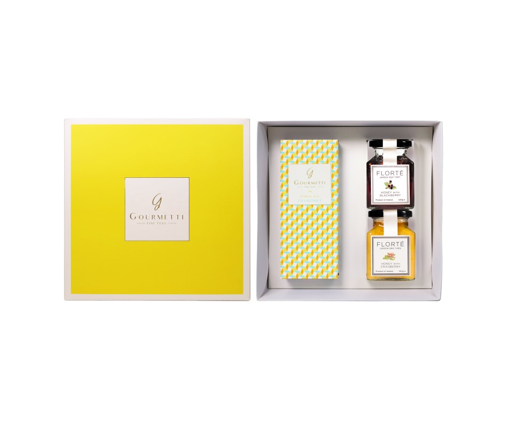 Gift Set with 1 tea + 2 honeys